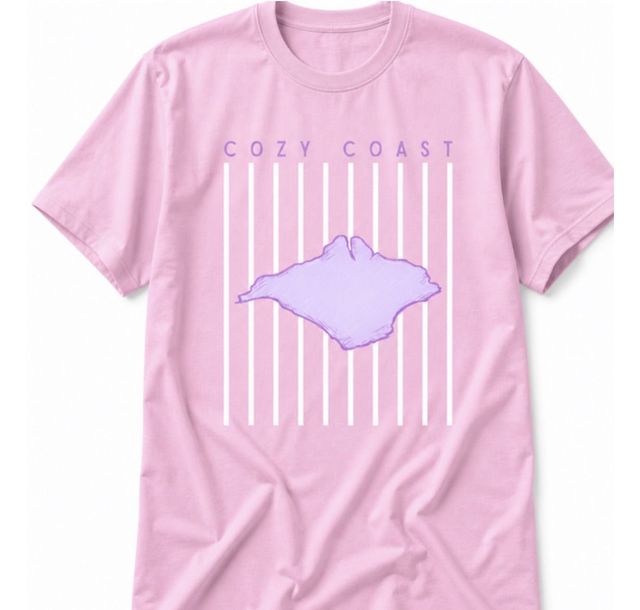 Island Stripe Over-Sized T-Shirt