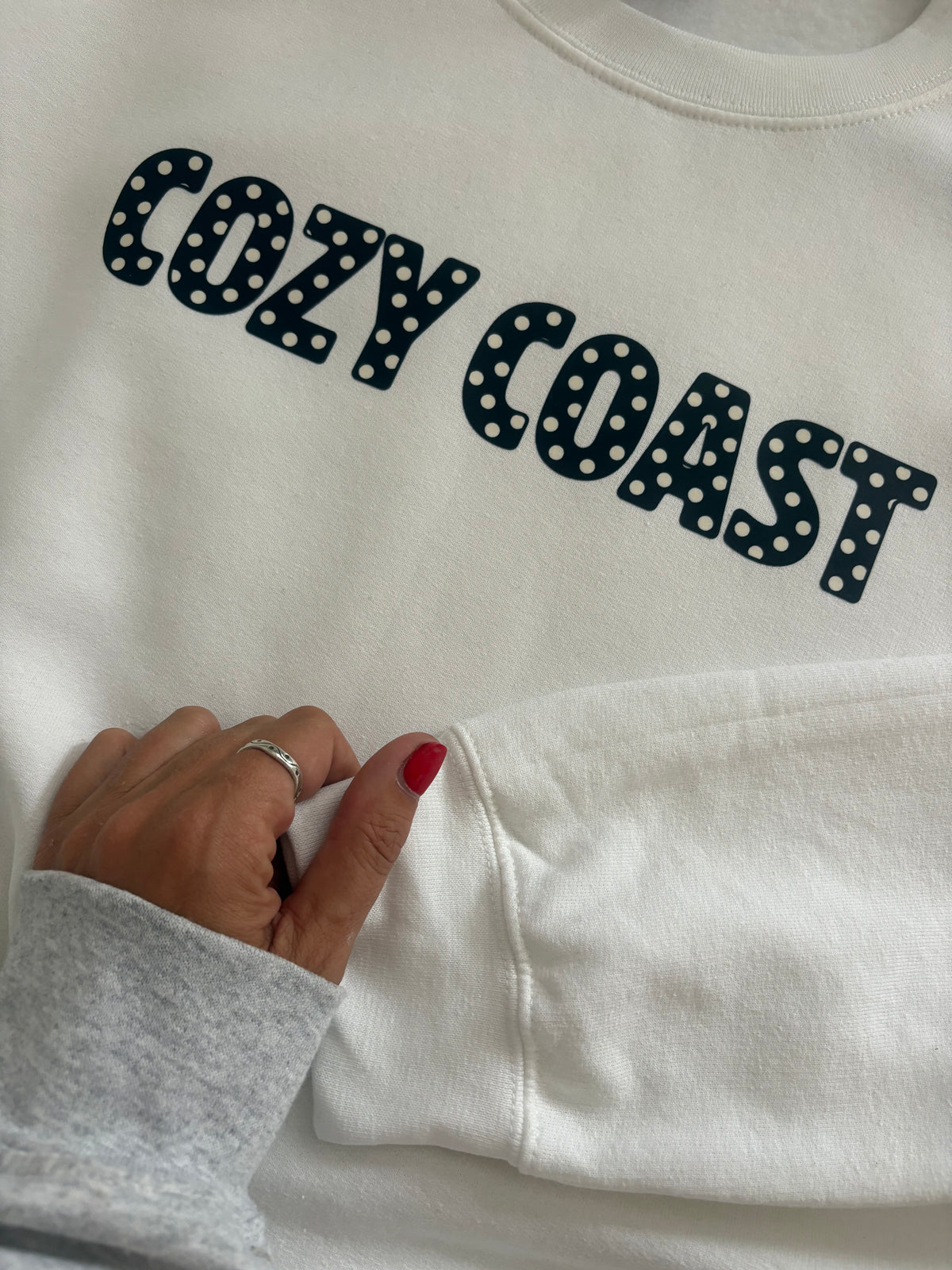 COZY COAST Polka dot Sweatshirt