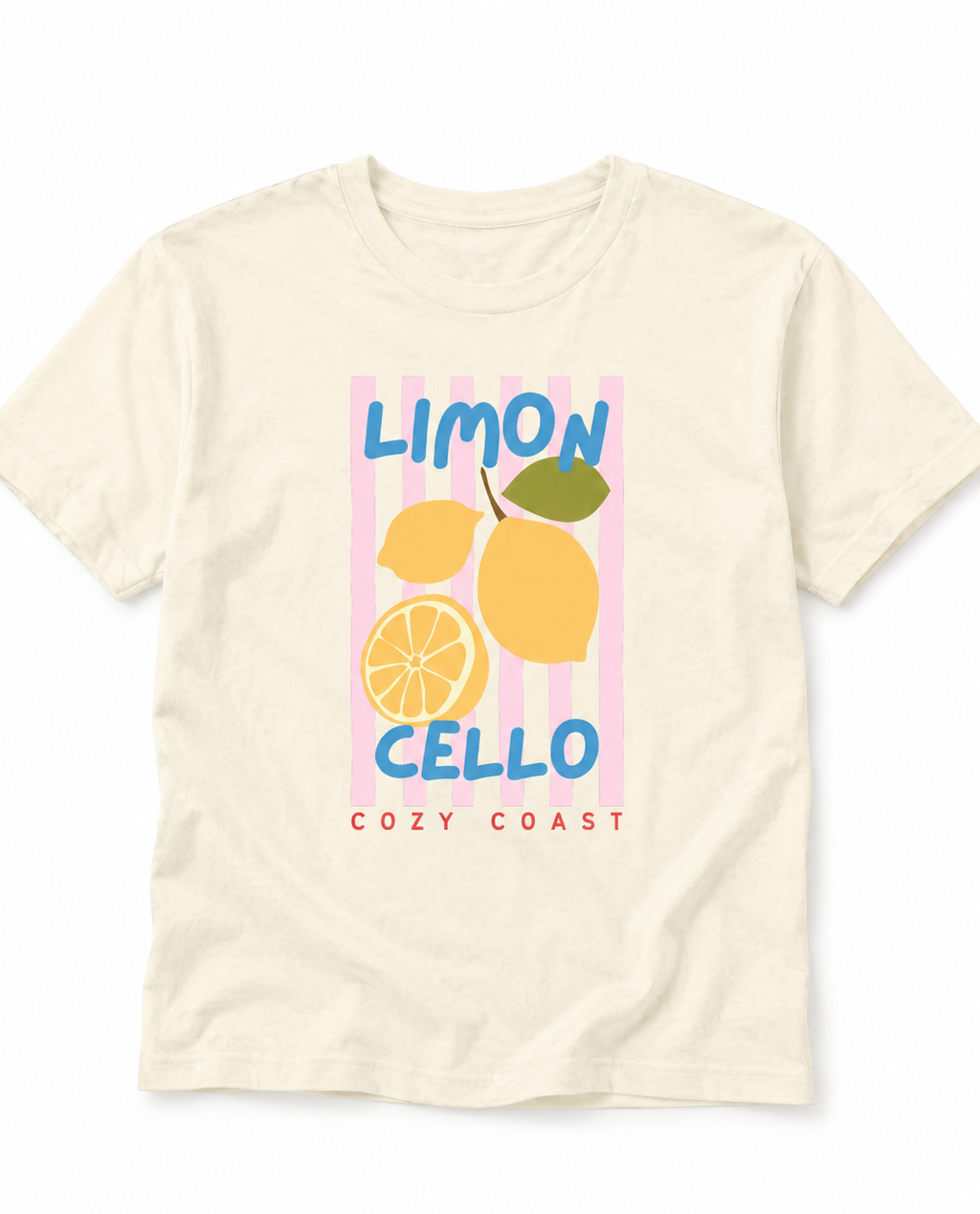 Limoncello Stripe Over-sized T-Shirt