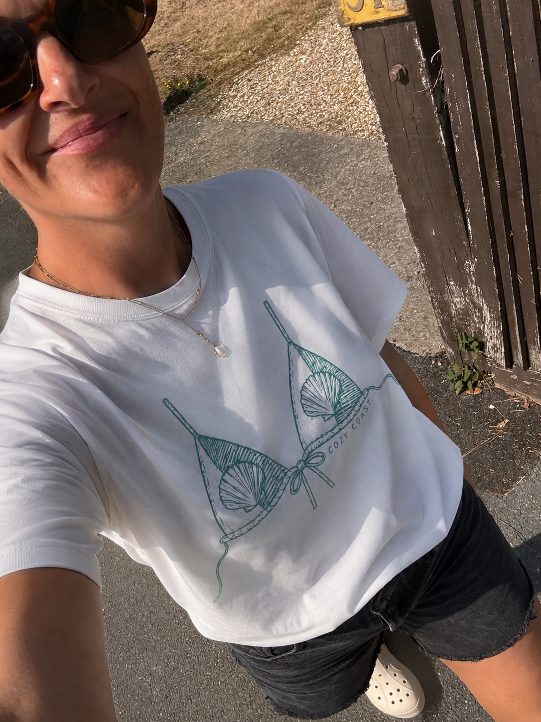 Shell bikini T-shirt