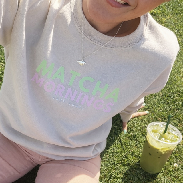 Matcha mornings Sweatshirt