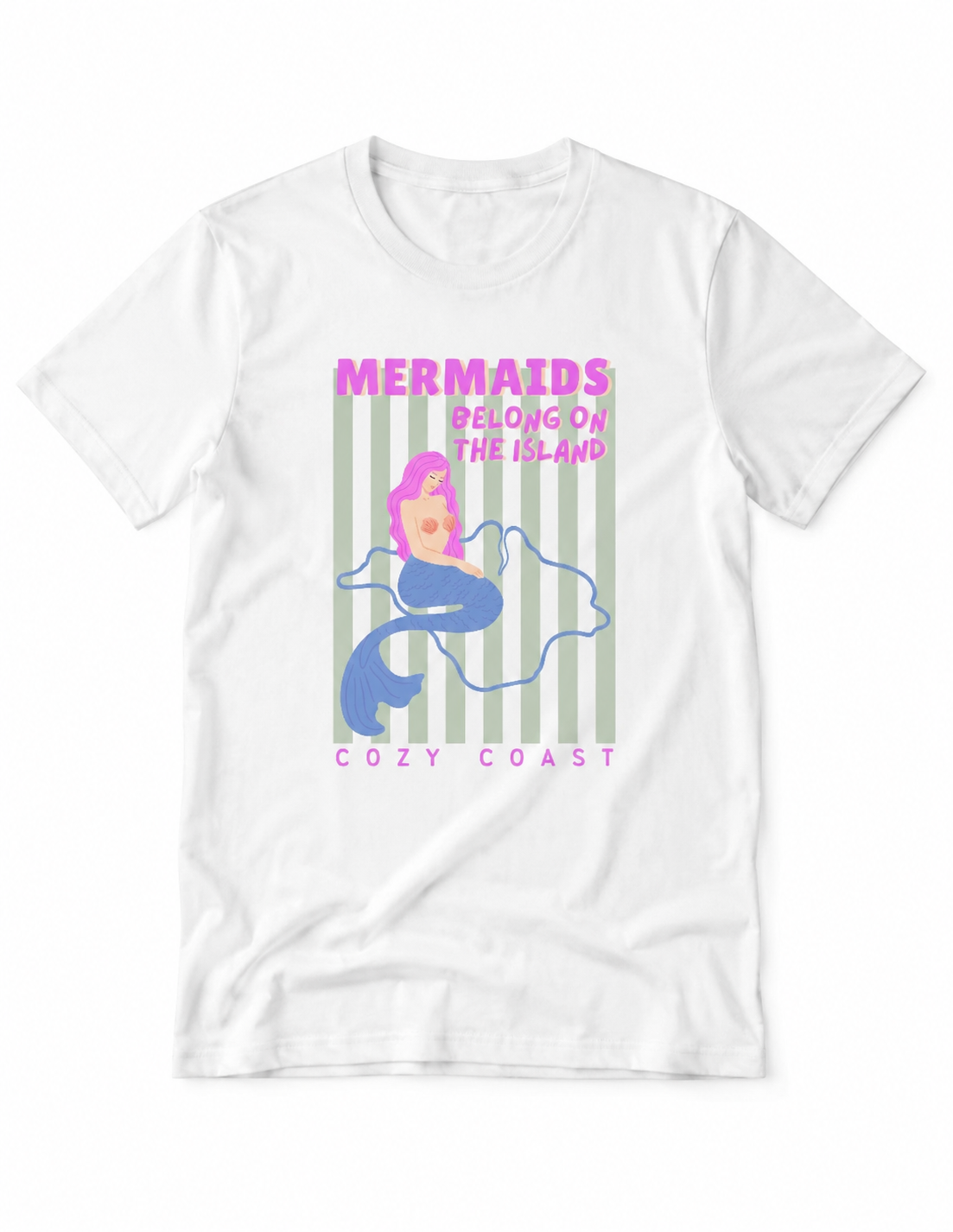 Mermaids belong on the Island T-Shirt