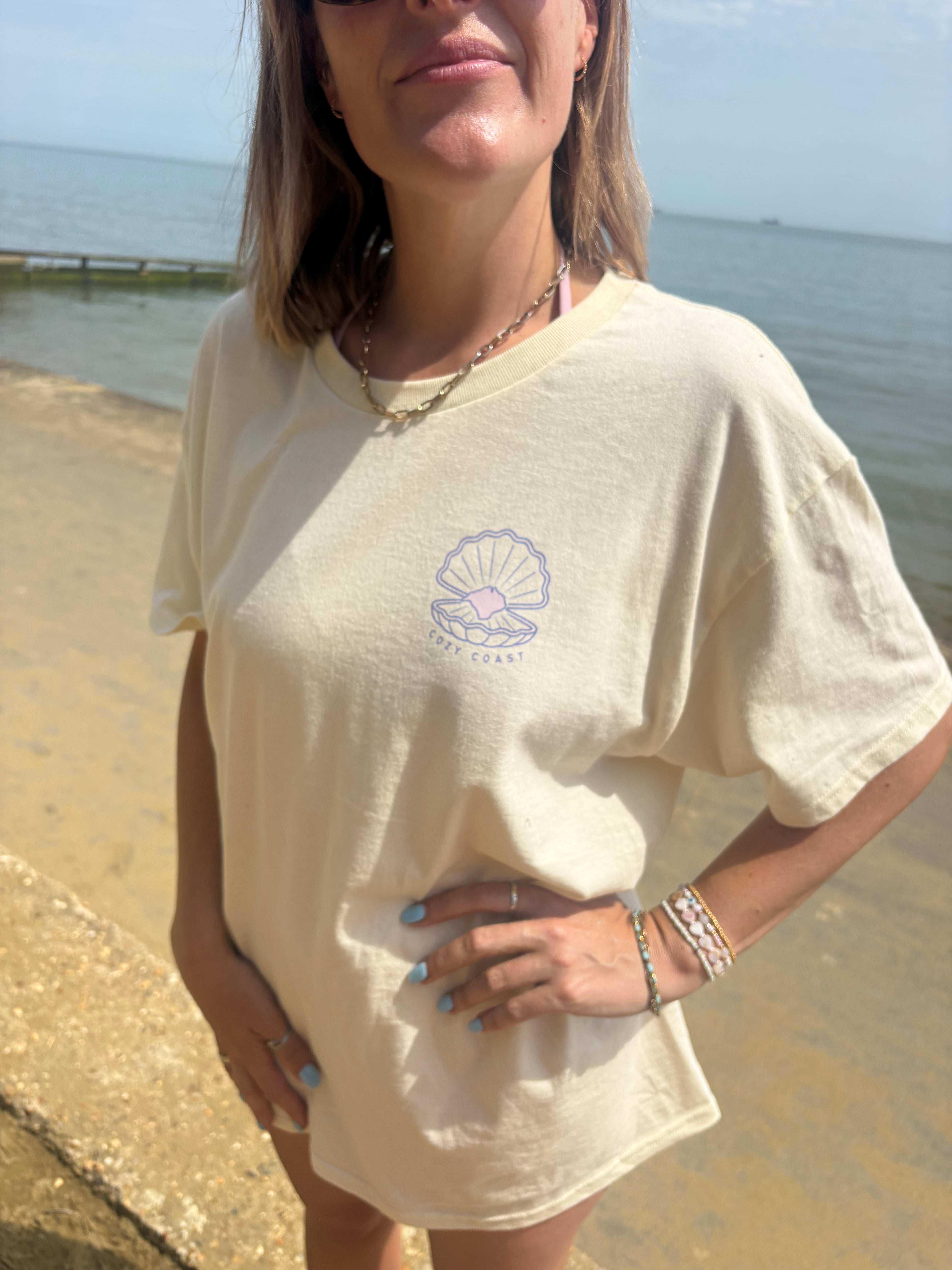 Island Pearl Over-Sized T-Shirt