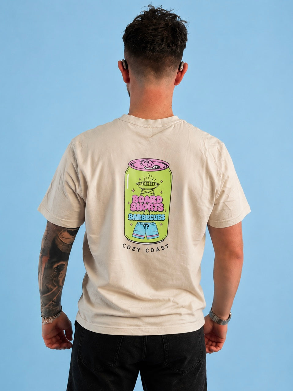Men’s Board Shorts & Barbecue T-shirt
