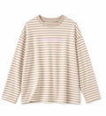 Cream & Beige striped top