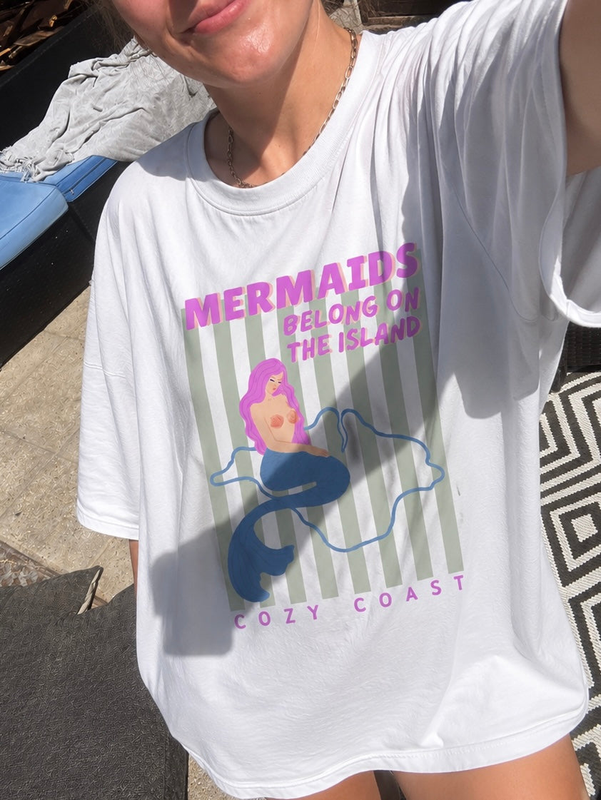 Mermaids belong on the Island T-Shirt