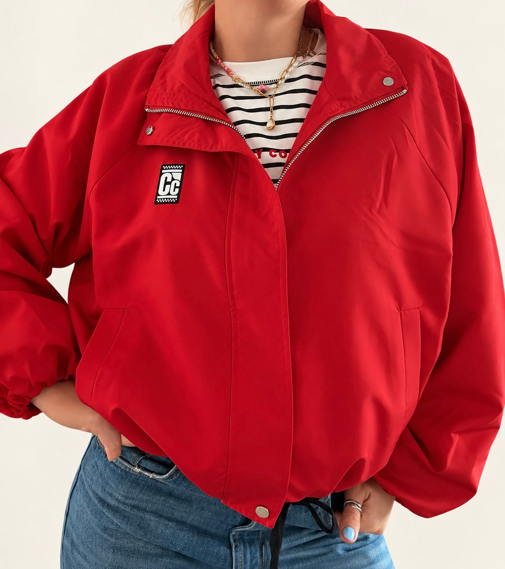 Red lined jacket