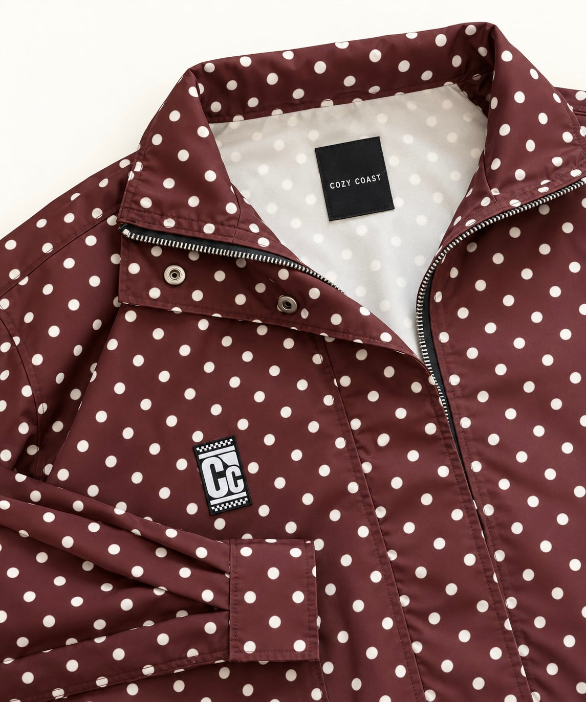 Brown polka dot jacket
