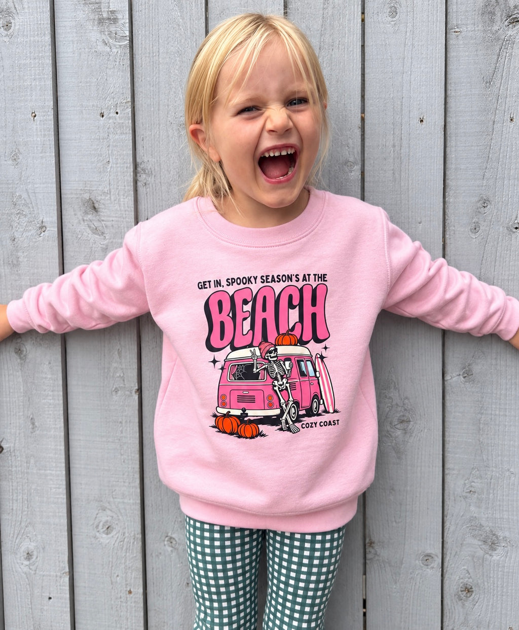 Kids Spooky season is at the Beach Sweater
