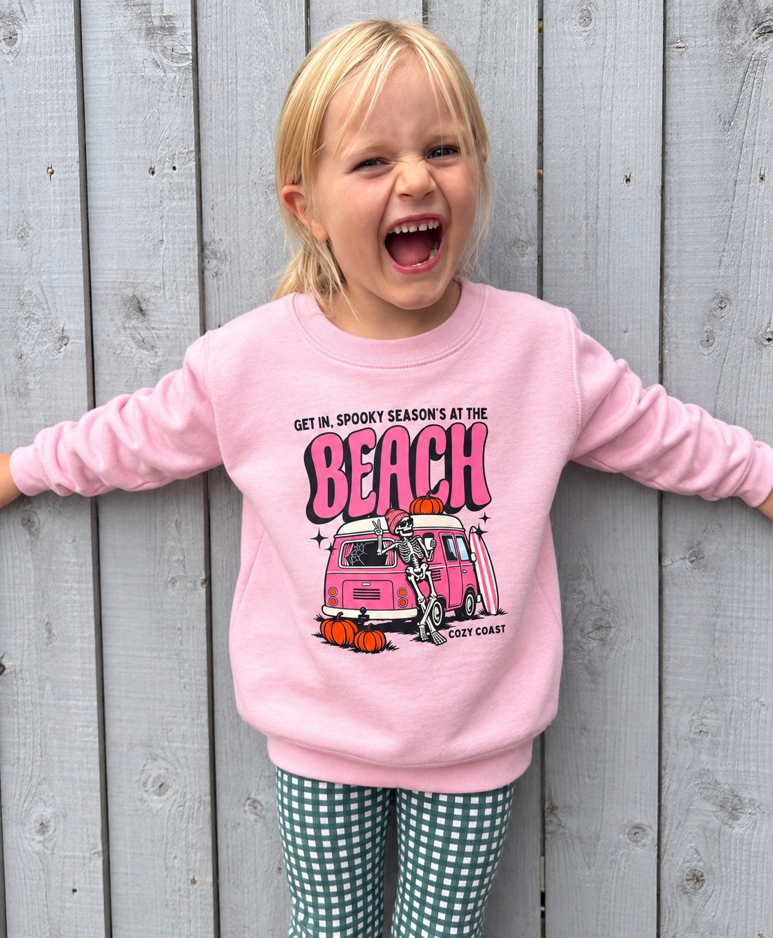 Kids Spooky season is at the Beach Sweater