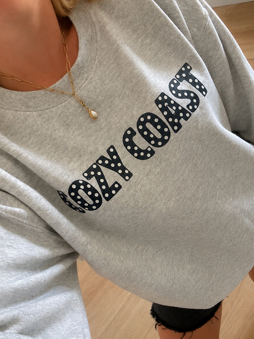 COZY COAST Polka dot Sweatshirt
