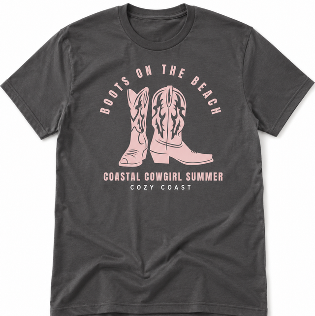 Boots on the beach Over-Sized T-Shirt