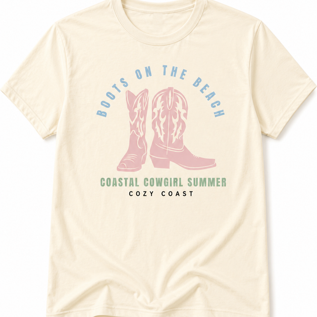 Boots on the beach Over-Sized T-Shirt