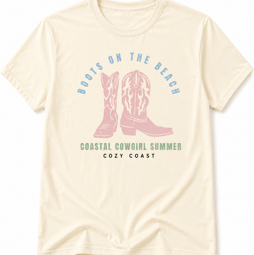 Boots on the beach Over-Sized T-Shirt