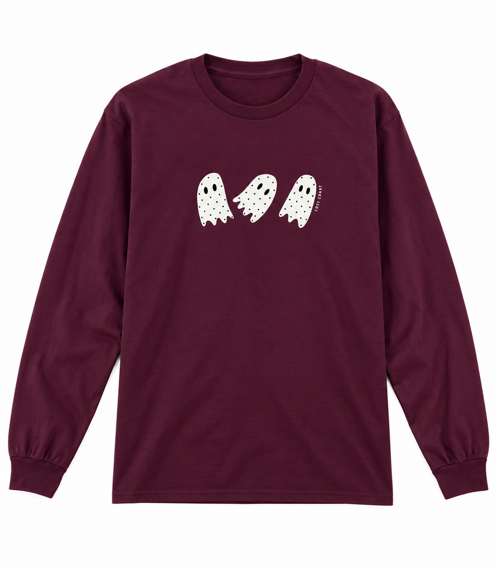 Polka dot ghost long sleeve T-Shirt