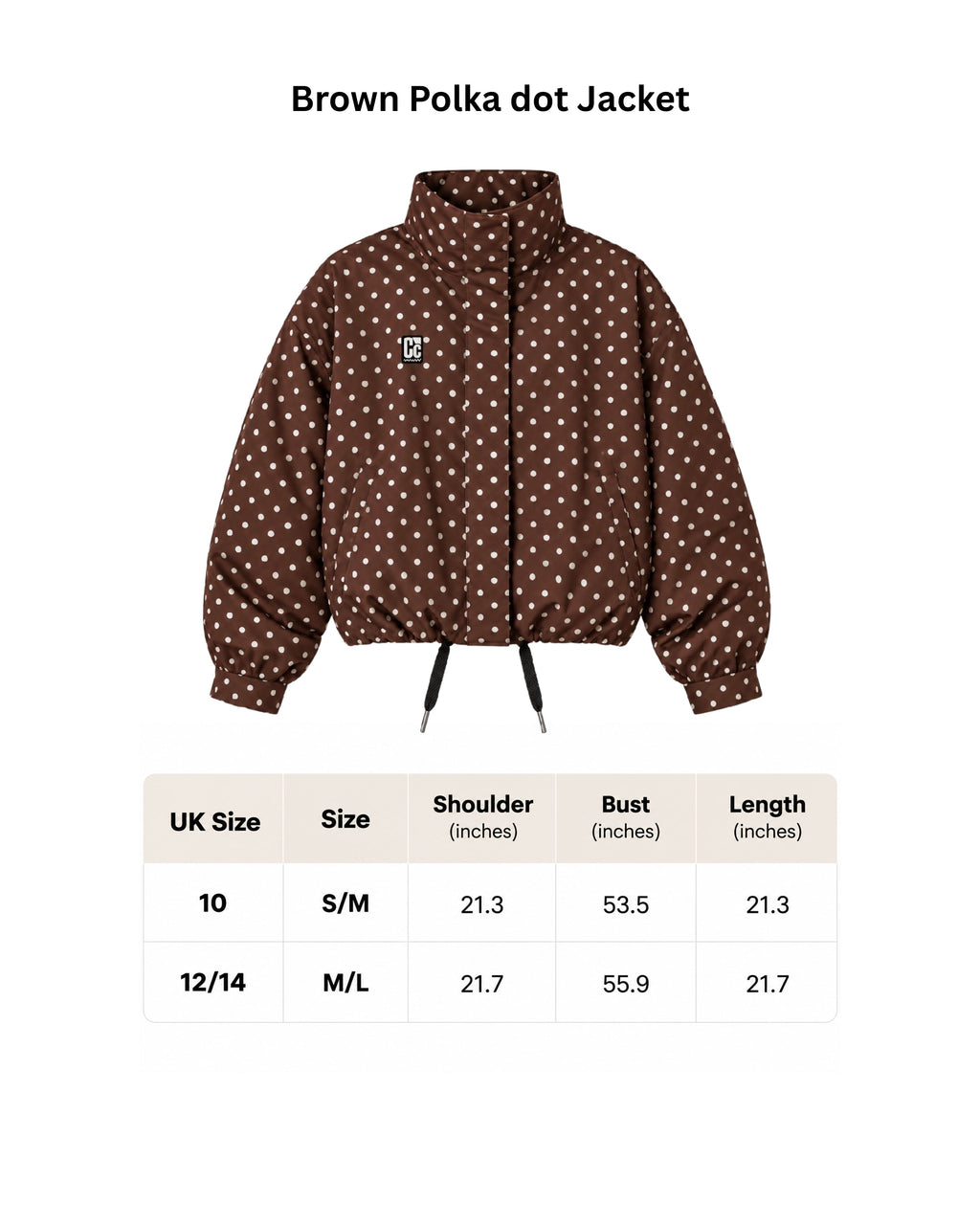 Brown polka dot jacket